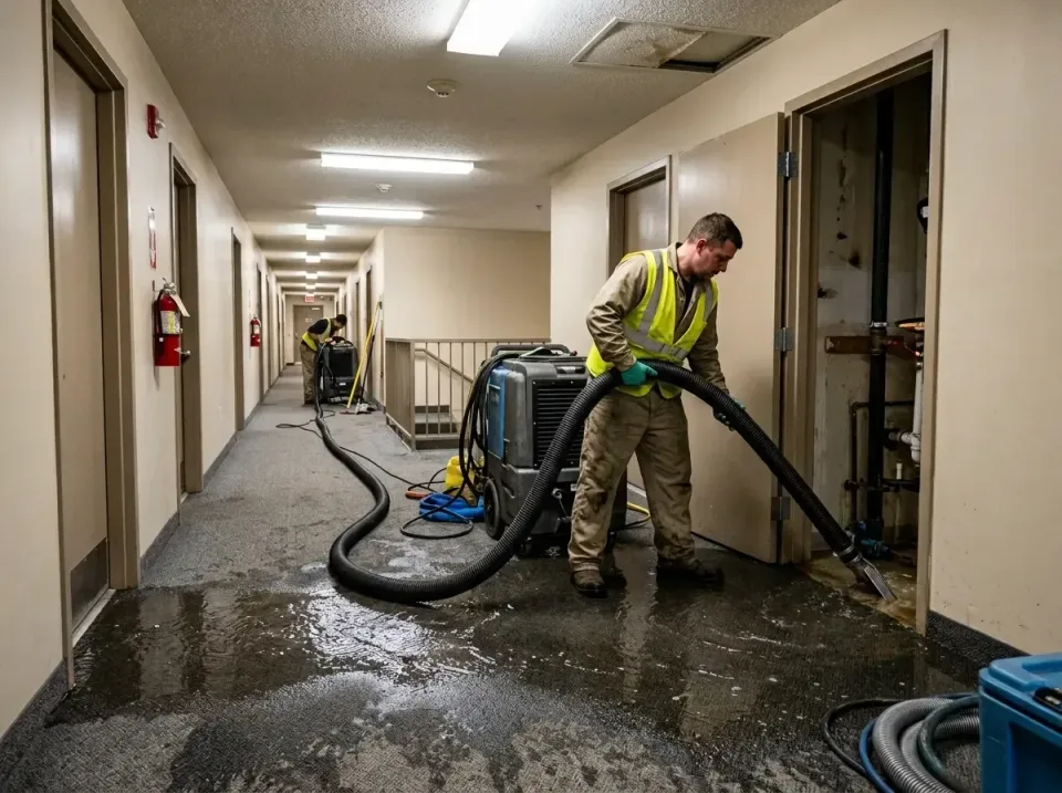 multi-unit-apartment-hallway-f-005 — frequently asked questions, Emergency Burst Pipe Water Extraction & Removal in Castle R…